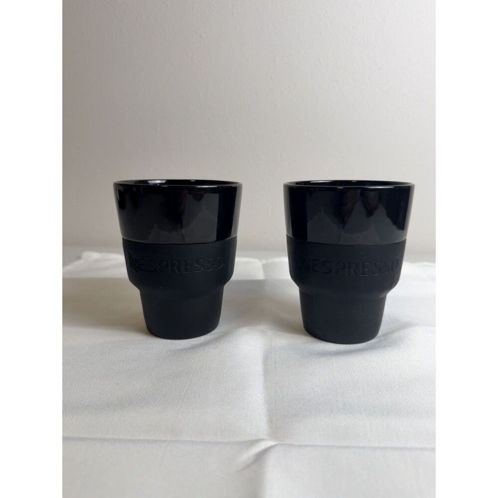 NESPRESSO Touch ~ 2 X 10oz Lungo Mugs ~ Geckeler Michels DISCONTINUED - USED
